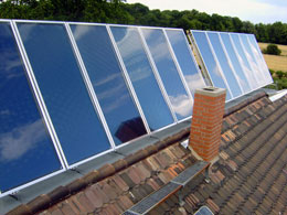 Bild: 30m2 Solaranlage in Lübbenau (Flachkollektor)